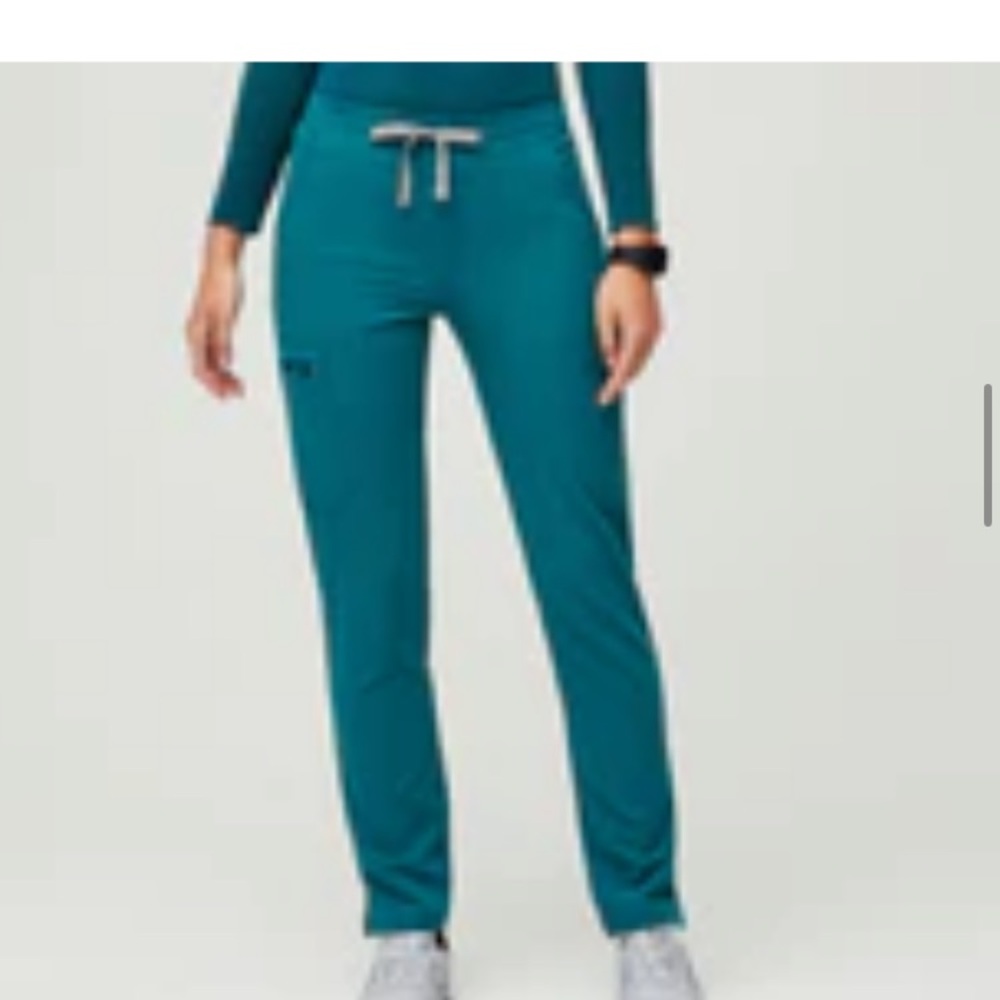 Figs Pacific Blue Yola Skinny Scrub Bottoms
